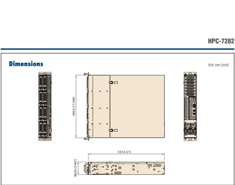 研華HPC-7282 2U 機(jī)架式機(jī)箱，適用于 Micro/ATX 服務(wù)器主板，支持8個(gè)2.5寸/3.5寸熱插拔硬盤，7個(gè)半高擴(kuò)展槽