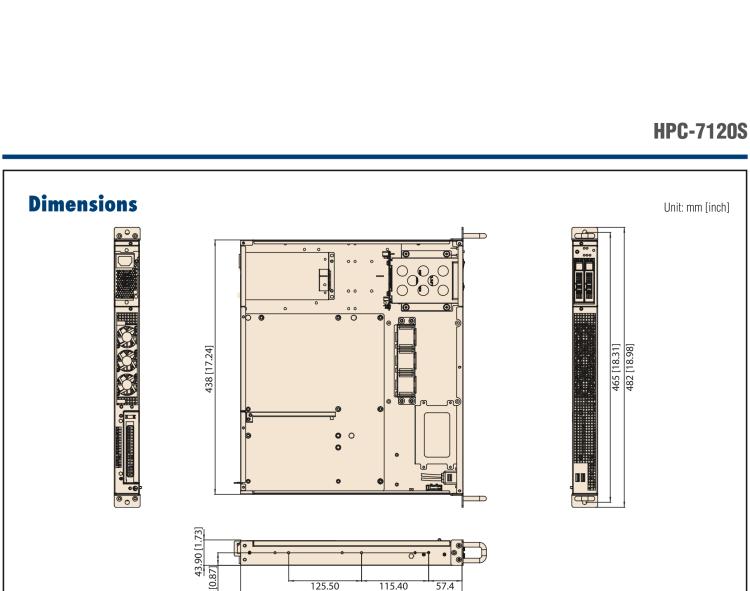 研華HPC-7120S 1U 上架式服務(wù)器短機(jī)箱，適用Micro ATX/ATX 服務(wù)器主板，支持1*全高/半長PCIe x16擴(kuò)展插槽