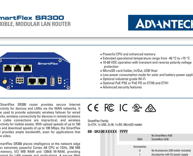 研華BB-SR30018120-SWH SmartFlex、開關(guān)、5E、USB、2I/O、SD、W、PSE、W、SL、SWH