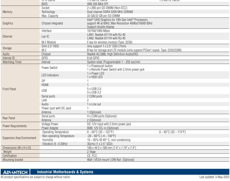 研華EPC-T4218 適配Intel 第8代 賽揚(yáng)/凌動系列處理器。1U超薄高度，無風(fēng)扇系統(tǒng)，性能強(qiáng)勁，性價比高。