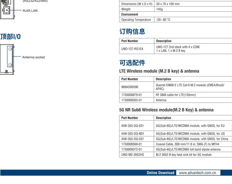 研華UNO-127 DIN導(dǎo)軌控制器，采用英特爾?Atom?x6413E 處理器