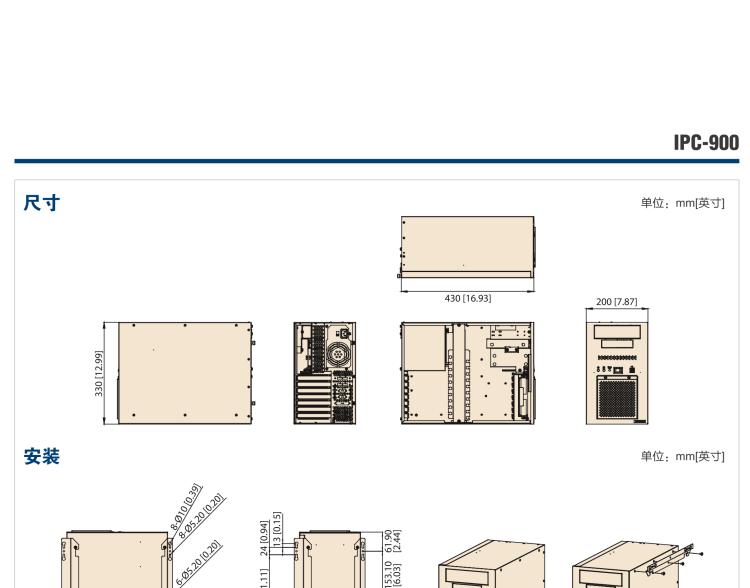 研華IPC-900 經(jīng)典款壁掛式機(jī)箱，支持ATX/uATX母板