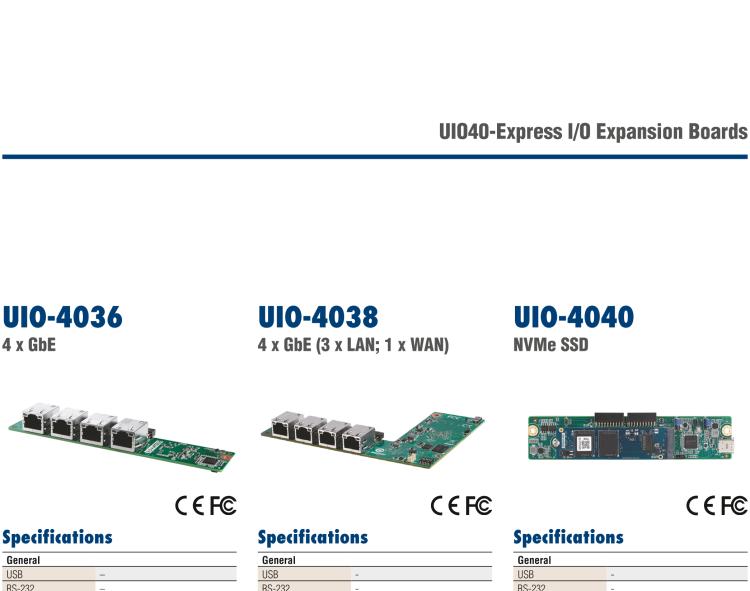 研華UIO-4040 UIO40-Express I/O 擴展卡，支持 NNMe SSD