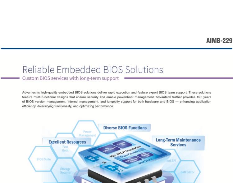 研華AIMB-229 板載AMD V2000系列8核/16線程CPU。視頻圖像處理性能強勁，接口豐富，超薄緊湊設(shè)計。