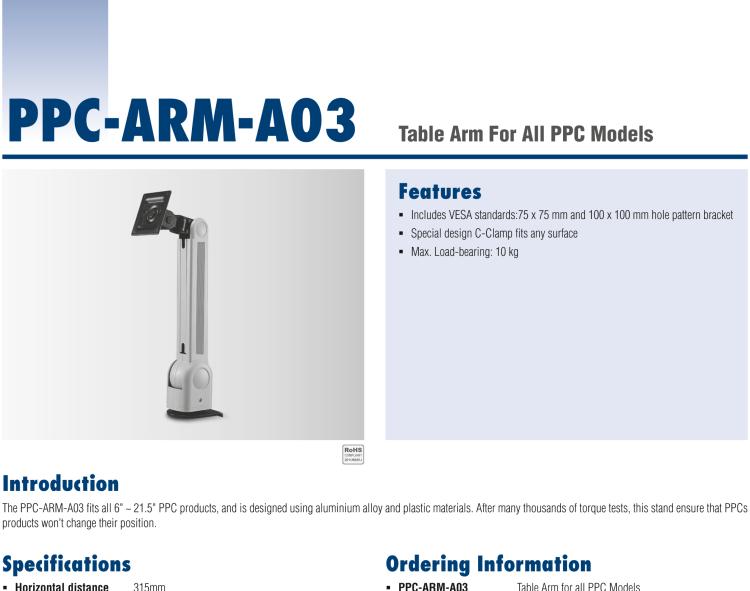 研華PPC-ARM-A03 機箱，PPC ARM VESA標準（A-CLEVER）