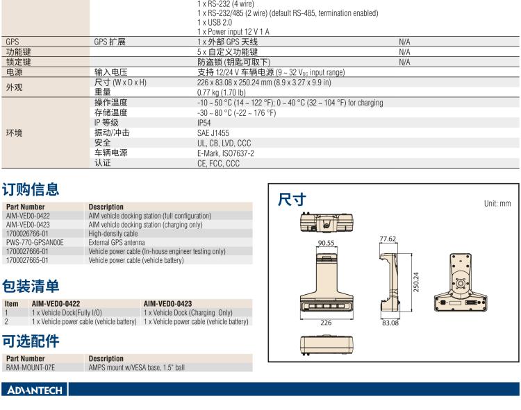 研華AIM-78H 10.1" 醫(yī)療平板電腦，搭載高通? 驍龍? 660 處理器, 安卓10