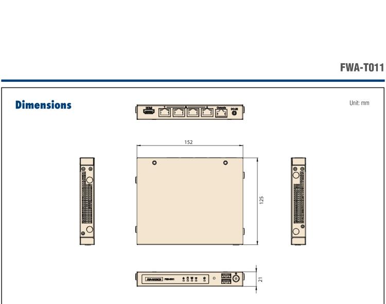 研華FWA-T011 基于Intel? Celeron? N3350/J3455 入門級SD-WAN，安全網(wǎng)關(guān)微型網(wǎng)絡應用平臺