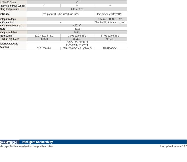研華BB-485SD9RJ ULI-226J RS-232（DB9母頭）至RS-485 2線(xiàn)（RJ 11）轉(zhuǎn)換器
